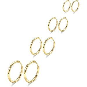 316L Surgical Stainless Steel Hoop Earrings,Mens Hoops Earrings Gold